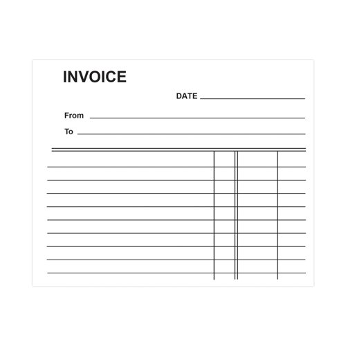 Silvine Duplicate Invoice Book 102x127mm (Pack of 12) 616 SV42630