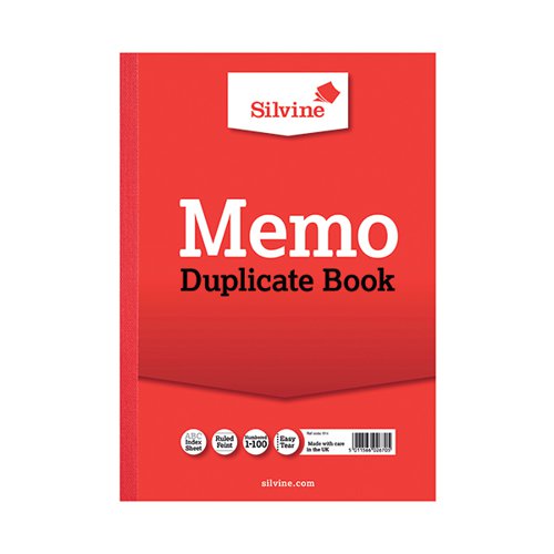Silvine Duplicate Memo Book A4 (Pack of 6) 614-T