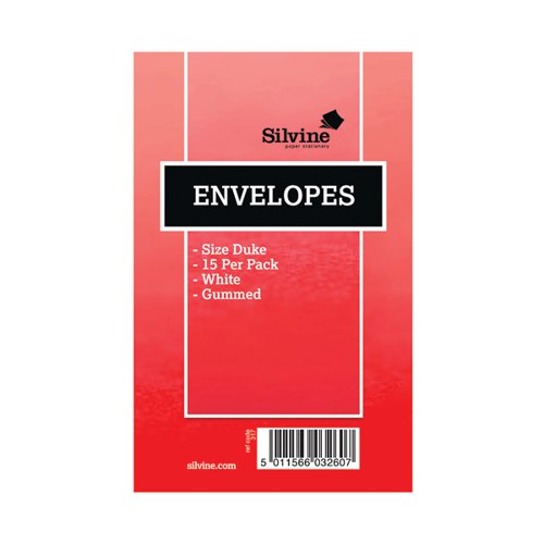 Silvine Duke-Sized Pre-Glued Envelopes 16 (Pack of 36) 317
