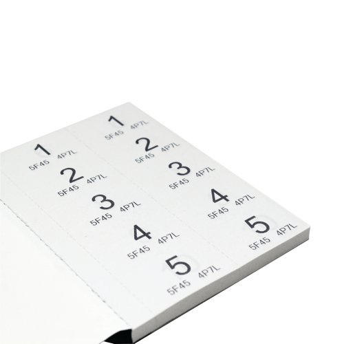 SV43320 | These Cloakroom and Raffle Tickets are made from 100% recycled paper and are numbered 1 to 500. Each ticket has an additional 8-character security code for correctly matching tickets. The tickets are perforated for easy removal from the book and come in 6 assorted colours. This pack contains 12 books.