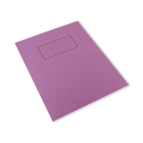 Designed for classroom use, this Silvine Exercise Book features 80 quality 75gsm pages, which are feint ruled with a margin for neat note-taking. The book has a purple manilla cover, which can be used to colour coordinate lessons and learning. This pack contains 10 exercise books measuring 229 x 178mm.
