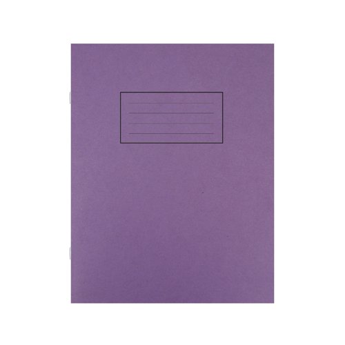 Silvine Exercise Book Ruled 229x178mm Purple (Pack of 10) EX100 - Sinclairs - SV43501 - McArdle Computer and Office Supplies