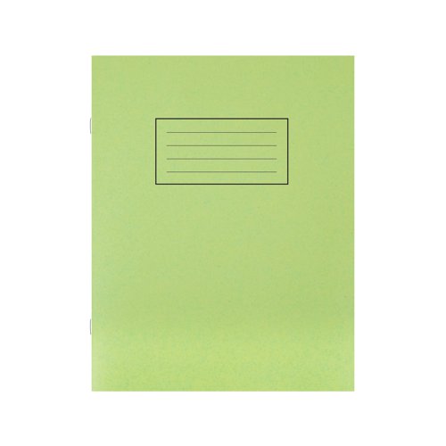 SV43503 Silvine Exercise Book Ruled 229x178mm Green (Pack of 10) EX102