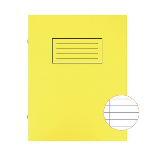 Silvine Exercise Book Ruled 229x178mm Yellow (Pack of 10) EX103 SV43504 Buy online at Office 5Star or contact us Tel 01594 810081 for assistance