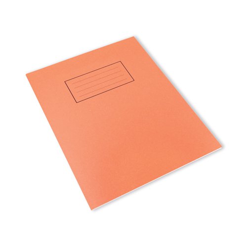 Silvine Exercise Book 5mm Squares 229x178mm Orange (Pack of 10) EX105 Exercise Books & Paper SV43506