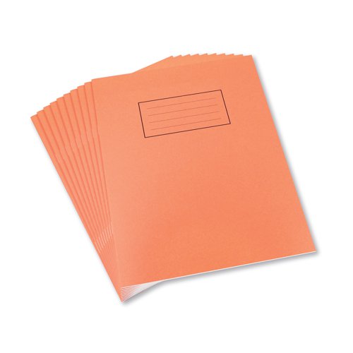 Silvine Exercise Book 5mm Squares 229x178mm Orange (Pack of 10) EX105 - Sinclairs - SV43506 - McArdle Computer and Office Supplies