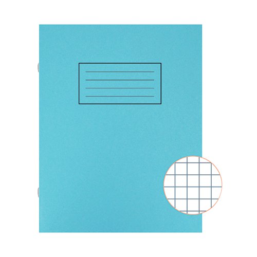 Silvine Exercise Book 7mm Squares 229x178mm Blue (Pack of 10) EX106 - Sinclairs - SV43507 - McArdle Computer and Office Supplies