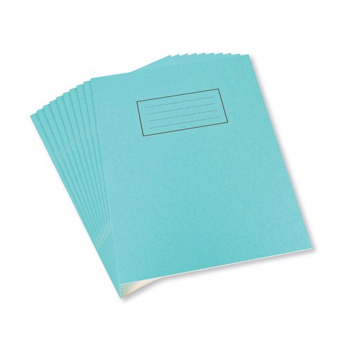 Silvine Exercise Book 7mm Squares 229x178mm Blue (Pack of 10) EX106 Exercise Books & Paper SV43507