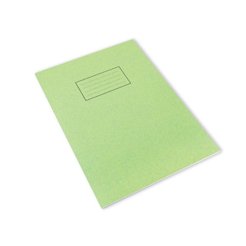 Silvine Exercise Book Ruled with Margin A4 Green (Pack of 10) EX110 - Sinclairs - SV43511 - McArdle Computer and Office Supplies