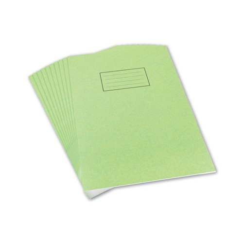 Silvine Exercise Book Ruled with Margin A4 Green (Pack of 10) EX110 - SV43511