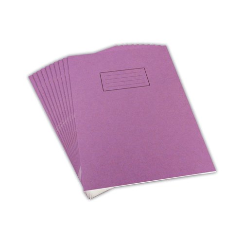 Designed for classroom use, this Silvine Exercise Book features 80 quality 75gsm pages, which are feint ruled with a margin for neat note-taking. The book has purple manilla covers, which can be used to colour coordinate lessons and learning. This pack contains ten A4 exercise books.