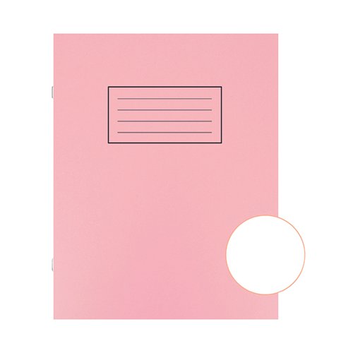 Silvine Exercise Book Plain 229x178mm Pink (Pack of 10) EX112