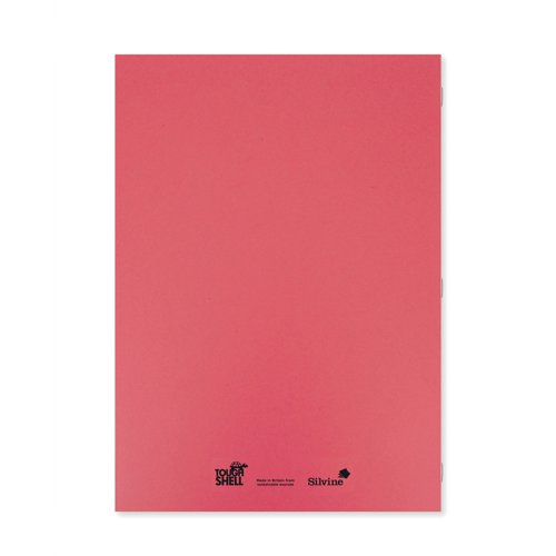 Silvine Tough Shell Exercise Book A4+ Red (Pack of 25) EX153