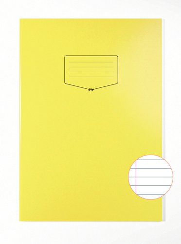 Silvine Tough Shell Exercise Book A4+ Yellow (Pack of 25) EX154 - SV43608