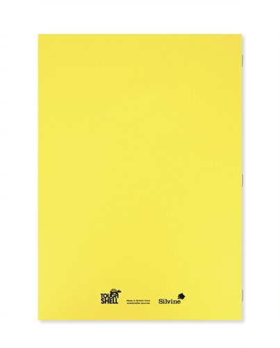 Silvine Tough Shell Exercise Book A4+ Yellow (Pack of 25) EX154