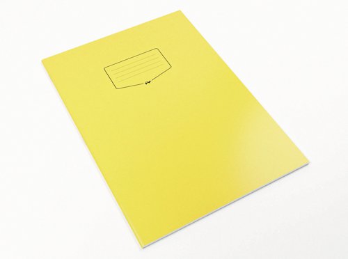 Silvine Tough Shell Exercise Book A4+ Yellow (Pack of 25) EX154 - Sinclairs - SV43608 - McArdle Computer and Office Supplies