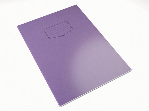 Silvine Tough Shell Exercise Book A4+ Purple (Pack of 25) EX157 - SV43658