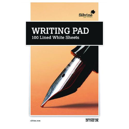 Silvine Medium Ruled Writing Pad 100 Sheet (Pack of 10) 1720