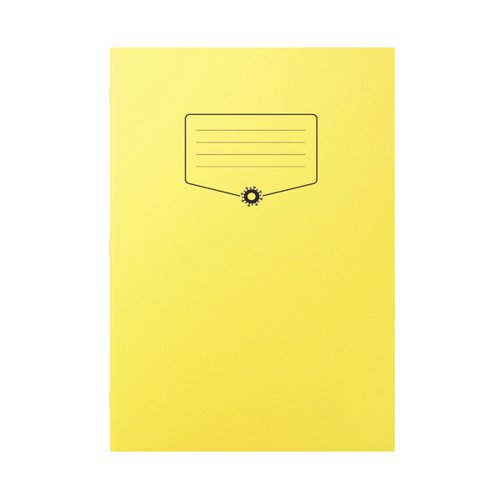 Silvine Bacoff Exercise Book Ruled with Margin A4 Yellow (Pack of 10) EXBAC141