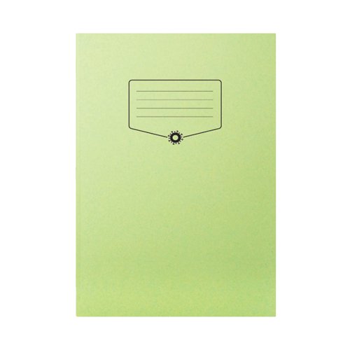 Silvine Bacoff Exercise Book Ruled with Margin A4 Green (Pack of 10) EXBAC143