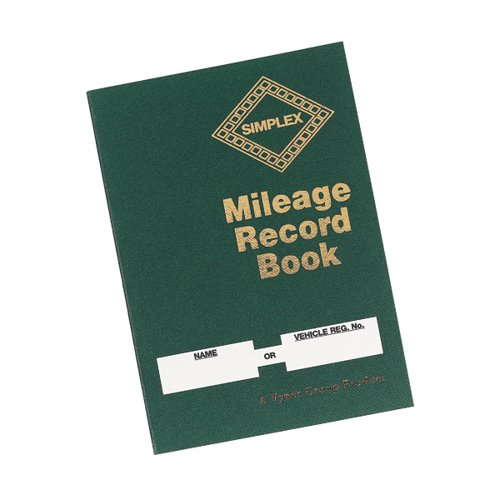 Simplex Mileage Record Book Hardback MRB