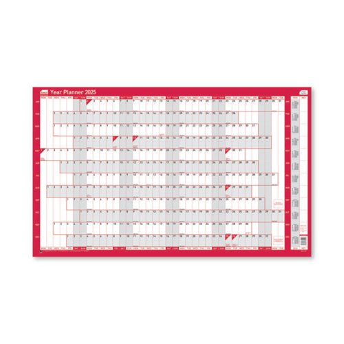 SY10755 | This Sasco Oversized Year Planner is ideal for planning staff holidays, work trips, training schedules or projects. Alternatively, hang it at home to organise school holidays, work trips and other arrangements. See the whole year at a glance. This unmounted planner can be easily rolled for storage or transportation. The surface is laminated for you to write on with a whiteboard marker, which can easily be wiped off to make changes. This extra wide landscape grid provides additional space in which to write, days run horizontally across the top, months down the side. YoungMinds is leading the movement to make sure every young person gets the mental health support they need, when they need it, no matter what.