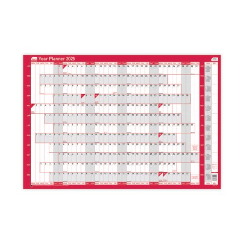 SY10771 | Plan holidays, trips, meetings and more at work or at home from January to December with this great wall planner from Sasco. See the whole year at a glance and coordinate holidays, important business meetings or training days in the office. Alternatively, hang it at home to organise school holidays, work trips and other arrangements. The surface is laminated for you to write on with a whiteboard marker, which can easily be wiped off to make changes. Supplied with an accessory kit. YoungMinds is leading the movement to make sure every young person gets the mental health support they need, when they need it, no matter what.