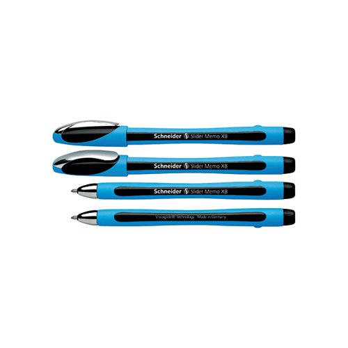 Schneider Slider Memo XB Ballpoint Pen Large Black (Pack of 10) 150201 | TB06420 | Schneider