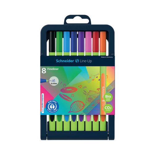 Schneider Line Up Fineliners Assorted (Pack of 8) 191098