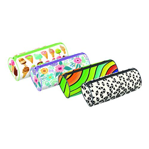 Fashion Cylinder Pencil Case Assorted (Pack of 12) 301653