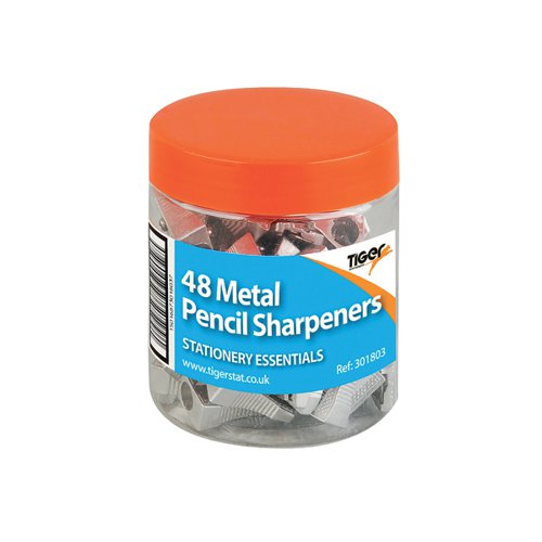 Metal Single Hole Pencil Sharpeners (Pack of 48) 301803
