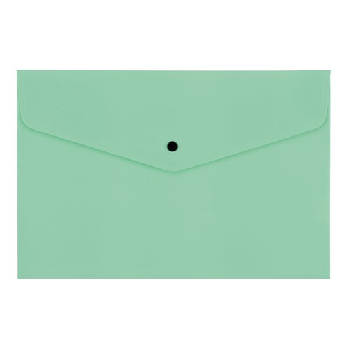 Keep documents and notes secure in these document wallets. They feature envelope flaps with press stud closures for security. The wallets come in five assorted pastel colours: yellow, blue, green, purple and pink.