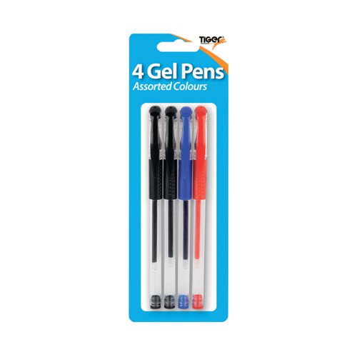 Tiger 4-Colour Gel Pens Assorted (Pack of 12) 302253