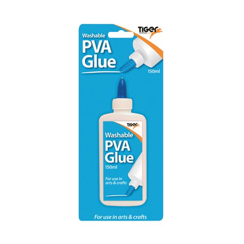 Tiger Washable PVA Glue 150ml (Pack of 12) 301277