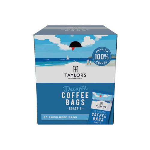 Taylors Of Harrogate Decaffeinated Coffee Bags Pack Of 80 6260