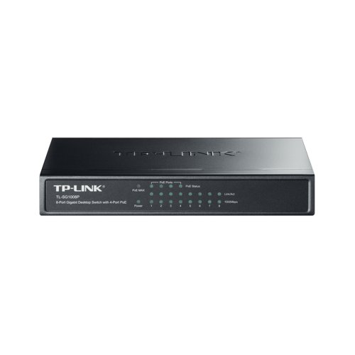 TP-Link 8-Port Gigabit Desktop PoE Switch TL-SG1008P - TP-Link - TP02117 - McArdle Computer and Office Supplies