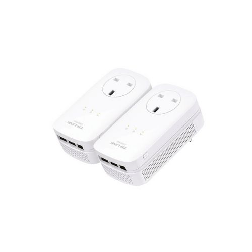 TP-Link AV1200 3-Port Gigabit Passthrough Power line Starter Kit (Pack of 2) TL-PA8030PKIT