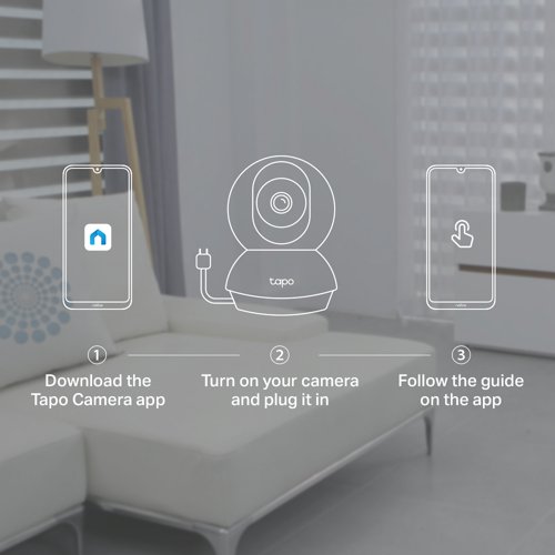 TP68275 TP-Link Pan/Tilt Home Security Wi-Fi Camera Advanced Night Vision TAPO C210