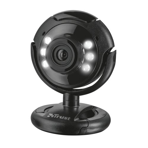 This USB powered web camera has a 1.3 megapixel, high definition resolution for great quality imagery on conference calls and meetings. It has powerful integrated LED lights which have a dim function that gives enhanced image quality even in low-light conditions.