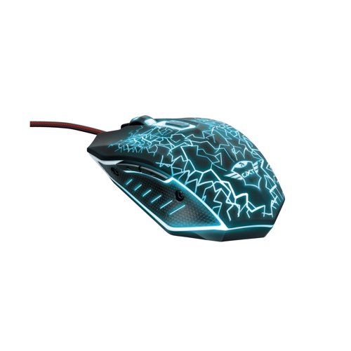 Trust GXT 105 IZZA Wired Gaming Mouse 6 Buttons LED Light 21683 Trust International