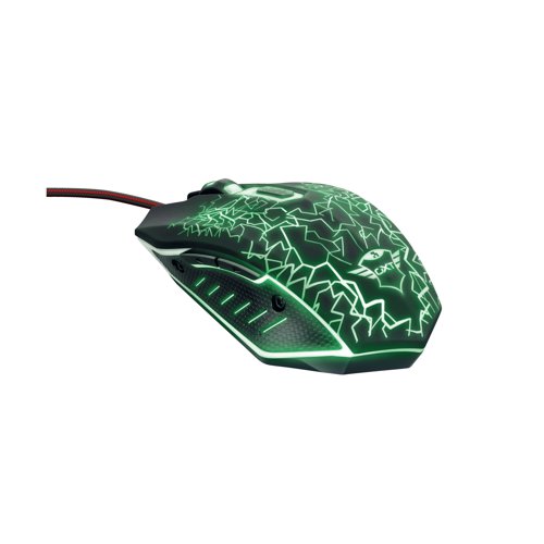 Trust GXT 105 IZZA Wired Gaming Mouse 6 Buttons LED Light 21683 - TRS21683