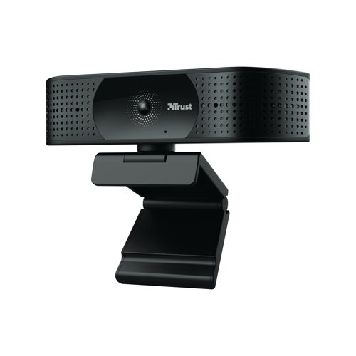 Trust TW-350 4K Ultra HD Webcam with 2 Integrated Microphones Black 24422 TRS24422