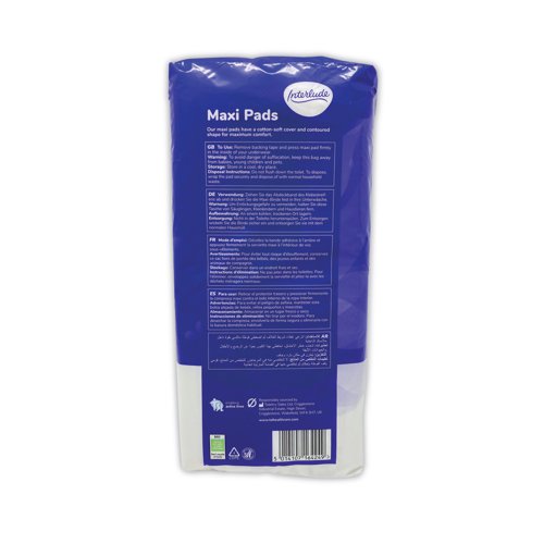 Interlude Maxi Night Pads Size 3 Packet x12 Pads (Pack of 12) 6424C TSL