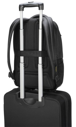 The Targus CityGear 3 range creates an even more compact, lightweight range that secures and protects what matters. The CityGear 14 - 15.6 Laptop Backpack is the perfect commuter bag; carry your tech in this slim yet durable laptop backpack with casual styling, clever capacity and comfortable carrying. The built-in Dome Protection System will protect your tech during the commuter-crush with shock-absorbing layers integrated to dissipate pressure and protect your laptop, tablet and other devices inside. With zipped mesh pockets so you can see what is inside and space for notebook and stationary, you can keep your stuff organised in designated compartments. All within a sleek, stylishly professional design.