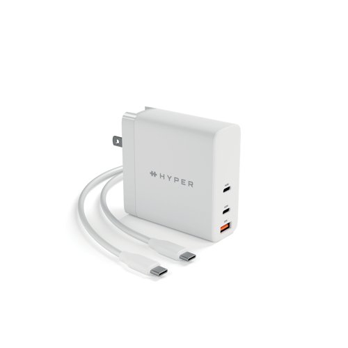 The Targus Hyperjuice GaN USB-C Charger is slim, portable and allows you to charge 3 devices simultaneously. Enjoy 140W PD 3.1 charging support, so you can power up every MacBook, including the 2021 MacBook Pro 16-inch. 140W charging requires the Apple USB-C to MagSafe cable for the 2021 MacBook Pro 16-inch. Additionally, the included EU, UK and AU pin adapters make it perfect for global use and travel. Enjoy more peace of mind when charging your devices with Hypers over current, over voltage, over temperature and short-circuit protection.