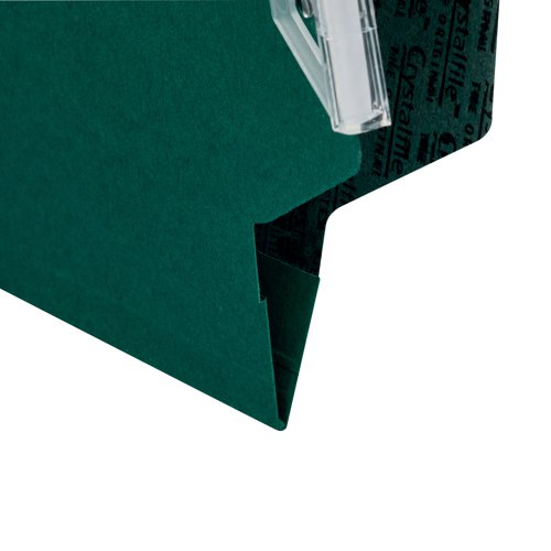 Rexel Crystalfile Classic 15mm Lateral File Green (Pack of 50) 70670 TW70670