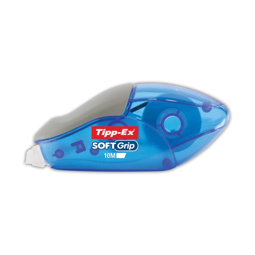 This Tipp-Ex correction tape dispenser features a unique soft rubber grip for comfortable, controlled use. The compact design contains 4.2mm x 10m white tape made from tear resistant polyester film for instant correction. This pack contains 10 dispensers.