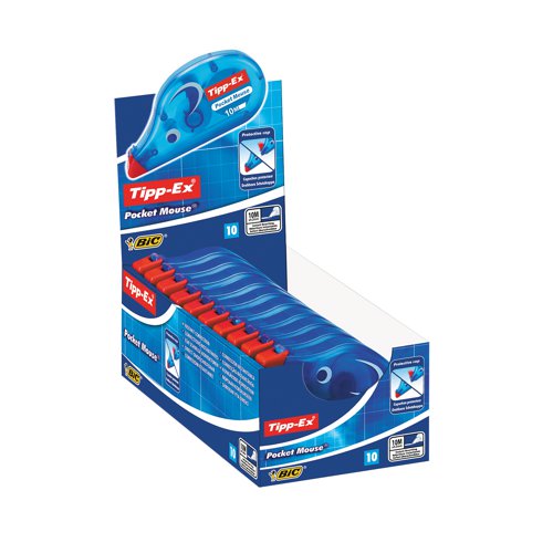 TX51036 Tipp-Ex Pocket Mouse Correction Roller (Pack of 10) 820789