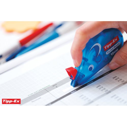 Tipp-Ex Pocket Mouse Correction Roller (Pack of 10) 820789 - Bic - TX51036 - McArdle Computer and Office Supplies