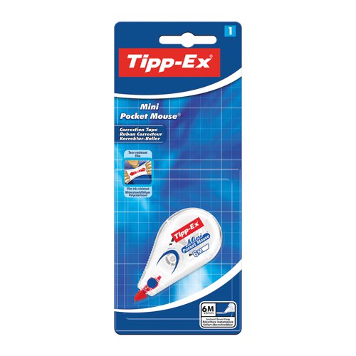 Tipp-Ex Mini Pocket Mouse Correction Blister (Pack of 10) 128704 TX51206 Buy online at Office 5Star or contact us Tel 01594 810081 for assistance